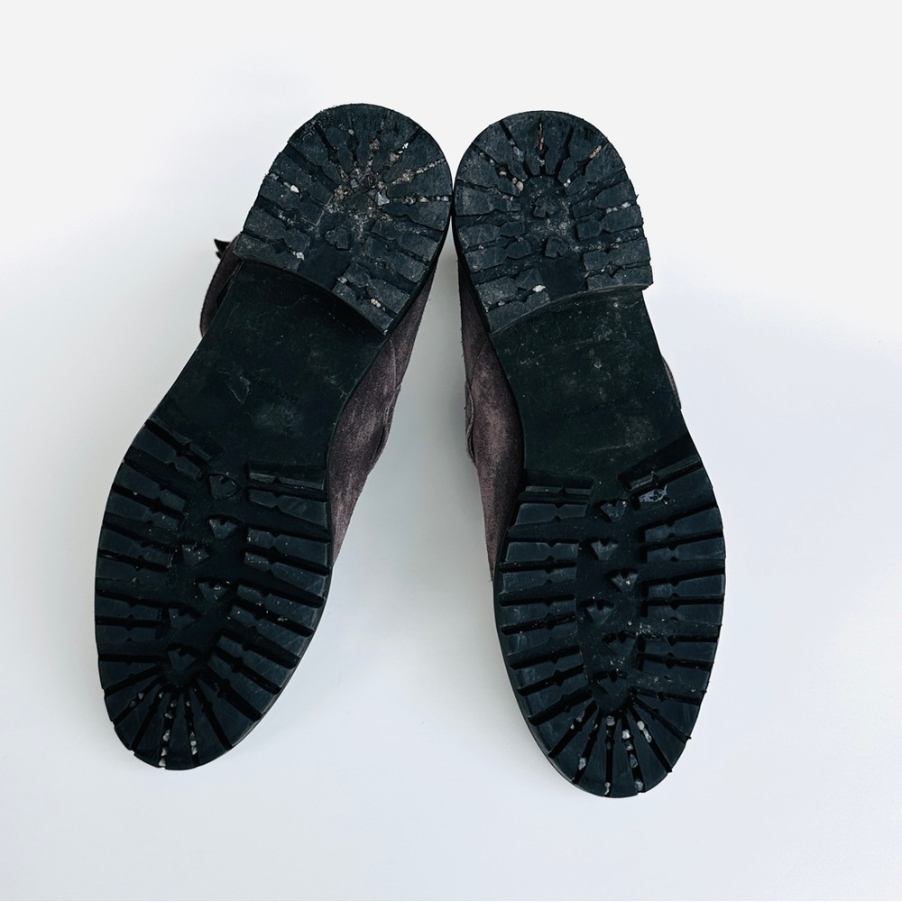 Stuart Weitzman Black and Grey Suede Leather Boots, US 7 - Picture 6 of 7